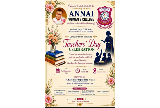 Teachers Day Celebration 2026 poster